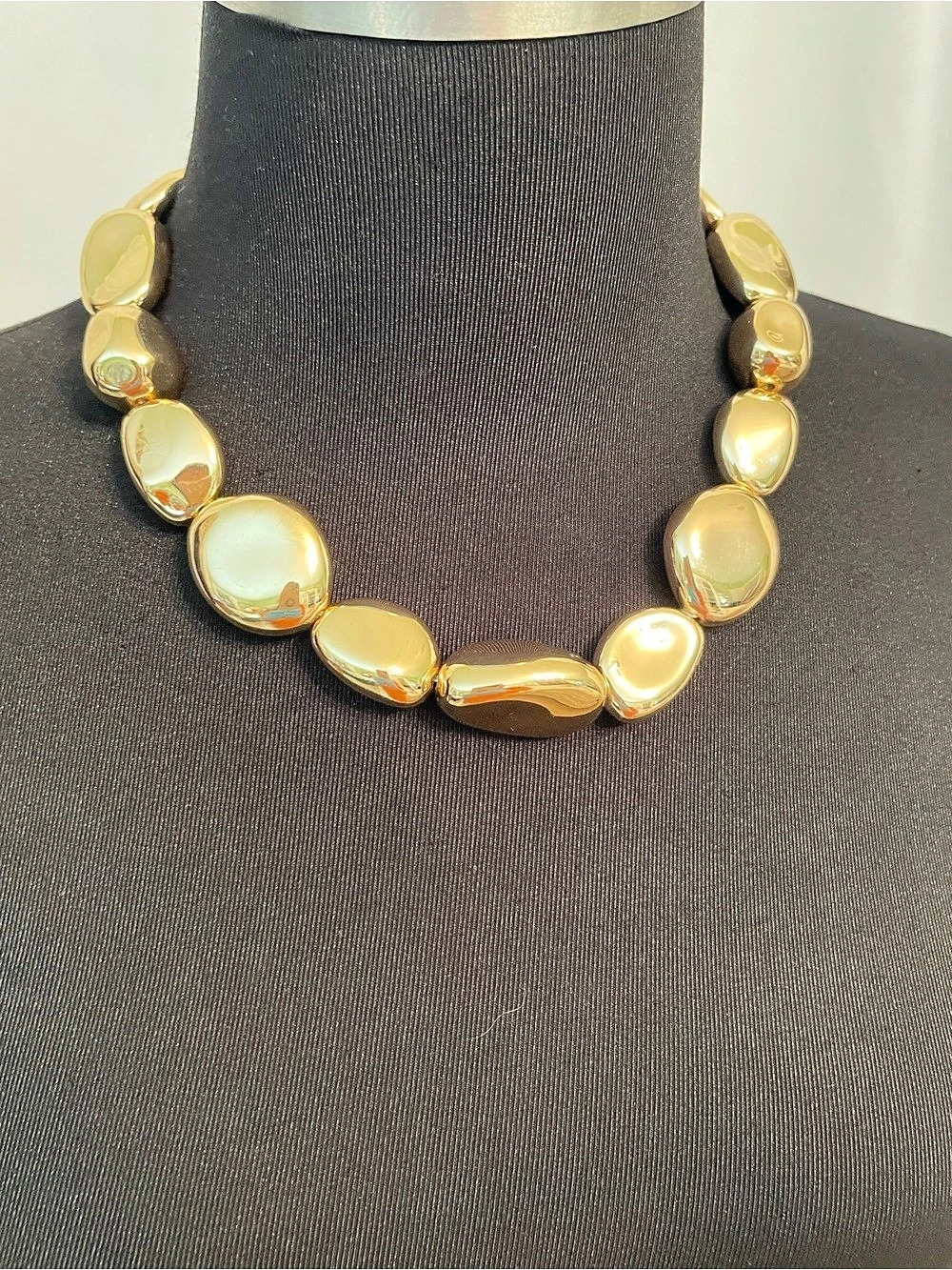 International Concepts G Org Bead Arnd Tower Gold-Tone Bead Necklace